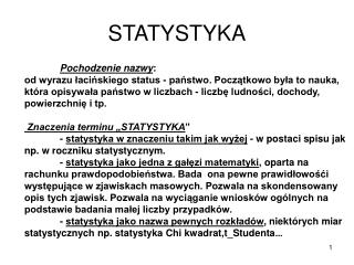 STATYSTYKA