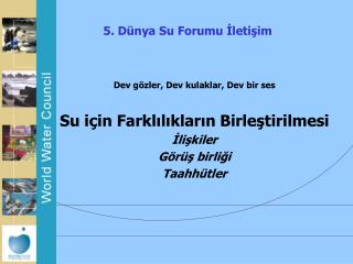 5. Dünya Su Forumu İletişim