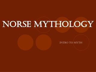 Norse Mythology