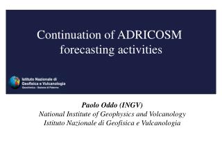 Continuation of ADRICOSM forecasting activities