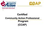 Certified Community Action Professional Program CCAP