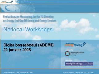 National Workshops