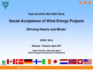 EWEC 2010 Warsaw / Poland, April 20 th