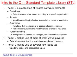 Intro to the C++ Standard Template Library (STL) ‏