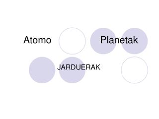 Atomo Planetak