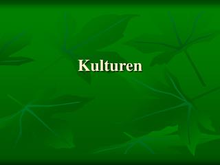 Kulturen