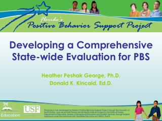 Developing a Comprehensive State-wide Evaluation for PBS
