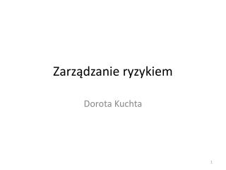 Zarządzanie ryzykiem