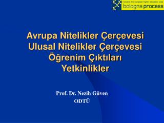 Avrupa Nitelikler Çerçevesi Ulusal Nitelikler Çerçevesi Öğrenim Çıktıları Yetkinlikler