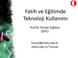 Fatih ve Eğitimde Teknoloji Kullanımı