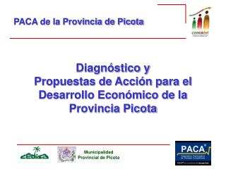 Diagnóstico y Propuestas de Acción para el Desarrollo Económico de la Provincia Picota