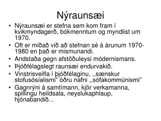 Nýraunsæi