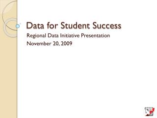 Data for Student Success