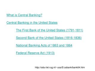 What is Central Banking? Central Banking in the United States