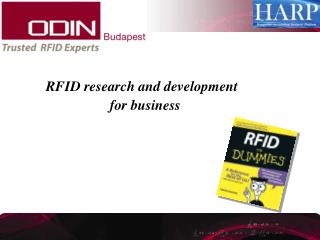 RFID research and development 		for business