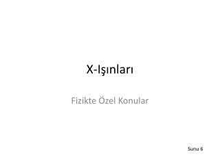 X-Işınları
