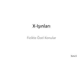 X-Işınları