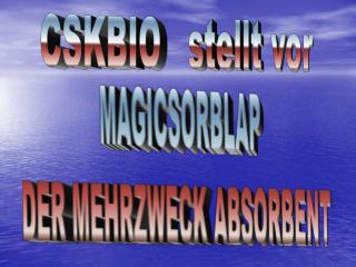 MAGICSORBLAP DER MEHRZWECK ABSORBENT