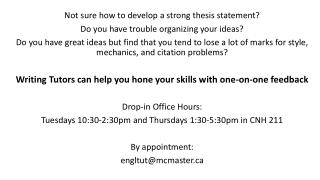 Not sure how to develop a strong thesis statement? Do you have trouble organizing your ideas?