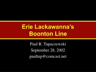 Erie Lackawanna’s Boonton Line