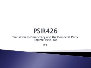 PSIR426