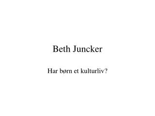 Beth Juncker