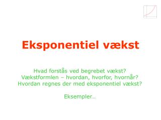 Eksponentiel vækst