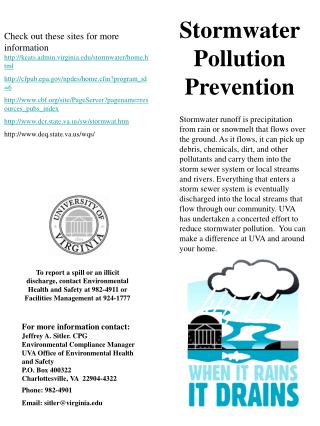 Stormwater Pollution Prevention