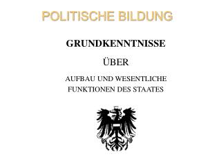 POLITISCHE BILDUNG