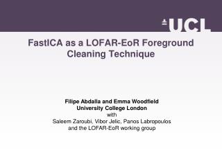 FastICA as a LOFAR-EoR Foreground Cleaning Technique