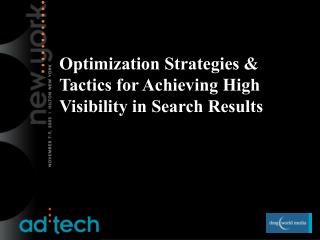 Optimization Strategies & Tactics for Achieving High Visibility in Search Results