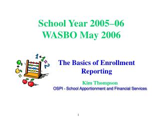 School Year 2005–06 WASBO May 2006