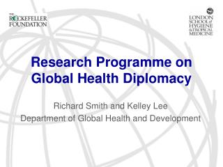 Research Programme on Global Health Diplomacy