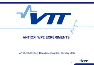 ANTIOXI WP2 EXPERIMENTS