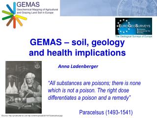 GEMAS – soil, geology and health implications