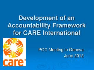 Development of an Accountability Framework for CARE International