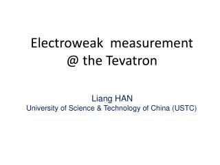 Electroweak measurement @ the Tevatron