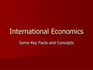 International Economics