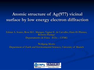 Atomic structure of Ag(977) vicinal surface by low energy electron diffraction