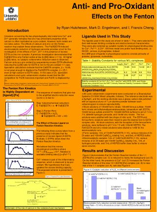 Anti- and Pro-Oxidant Effects on the Fenton