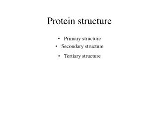 Protein structure