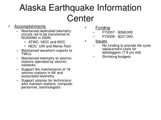 Alaska Earthquake Information Center