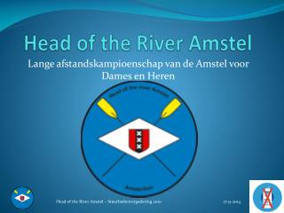 Head of the River Amstel