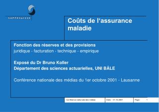 Coûts de l‘assurance maladie