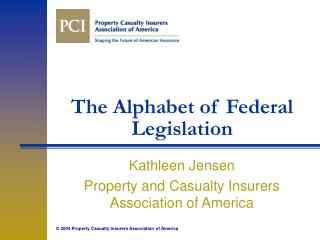 The Alphabet of Federal Legislation