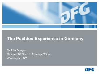 The Postdoc Experience in Germany