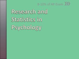 Research and Statistics in Psychology