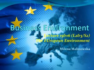 Business Environment