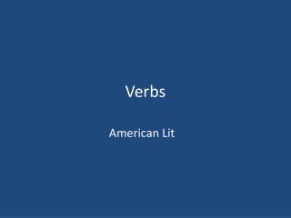 Verbs