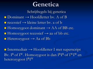 Genetica